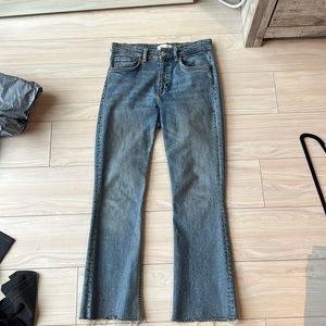 Zara Crop Flare Jeans